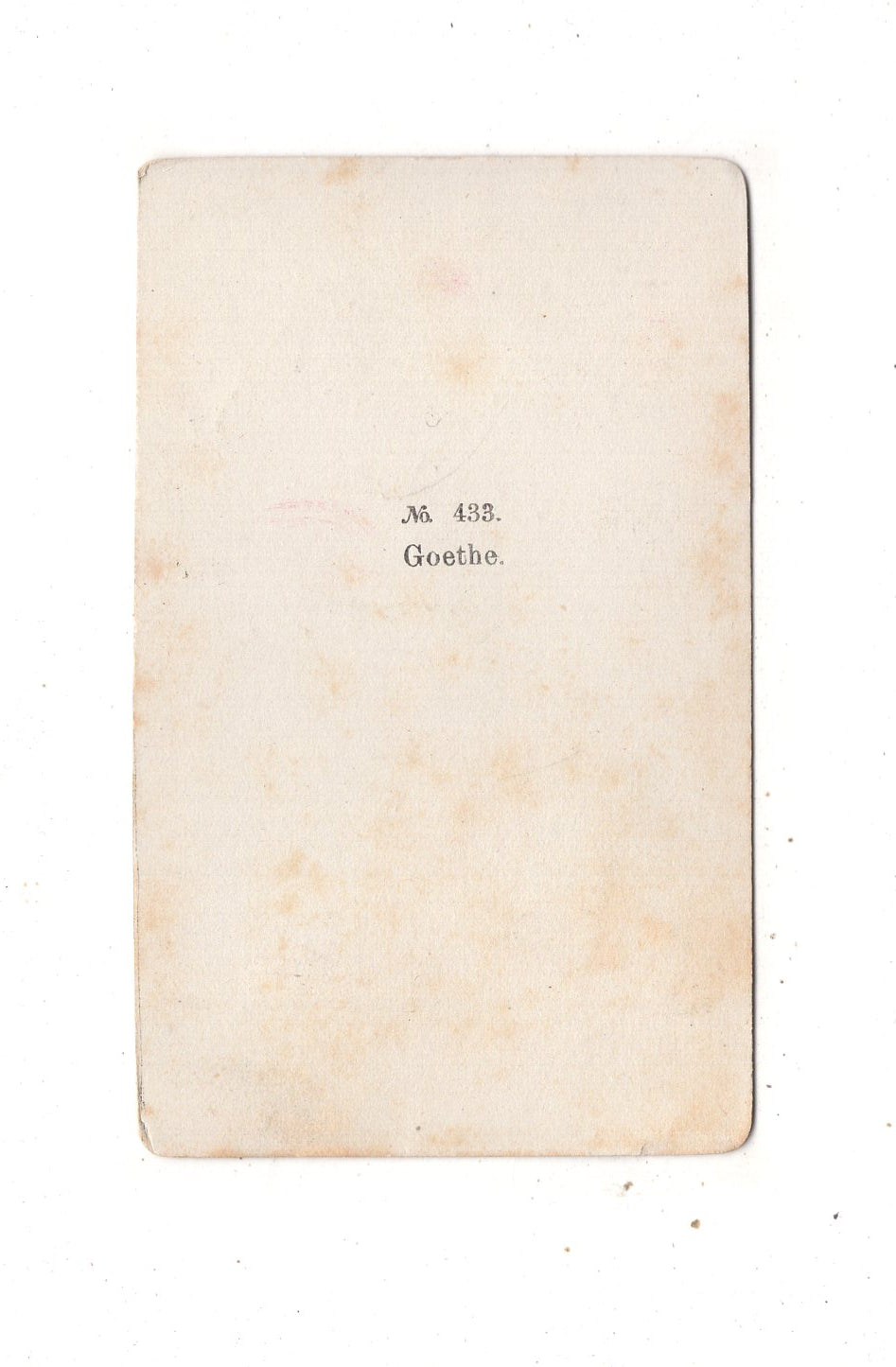 Fotografie Kunst / Johann Wolfgang von Goethe - 1870er