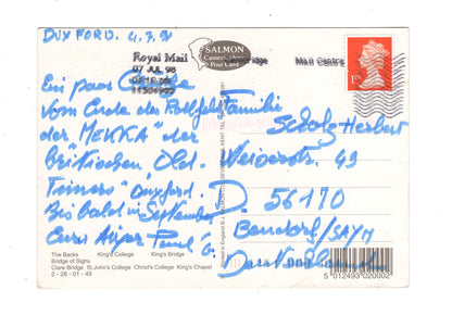 Ansichtskarte Images of Cambridge / England / M1-67