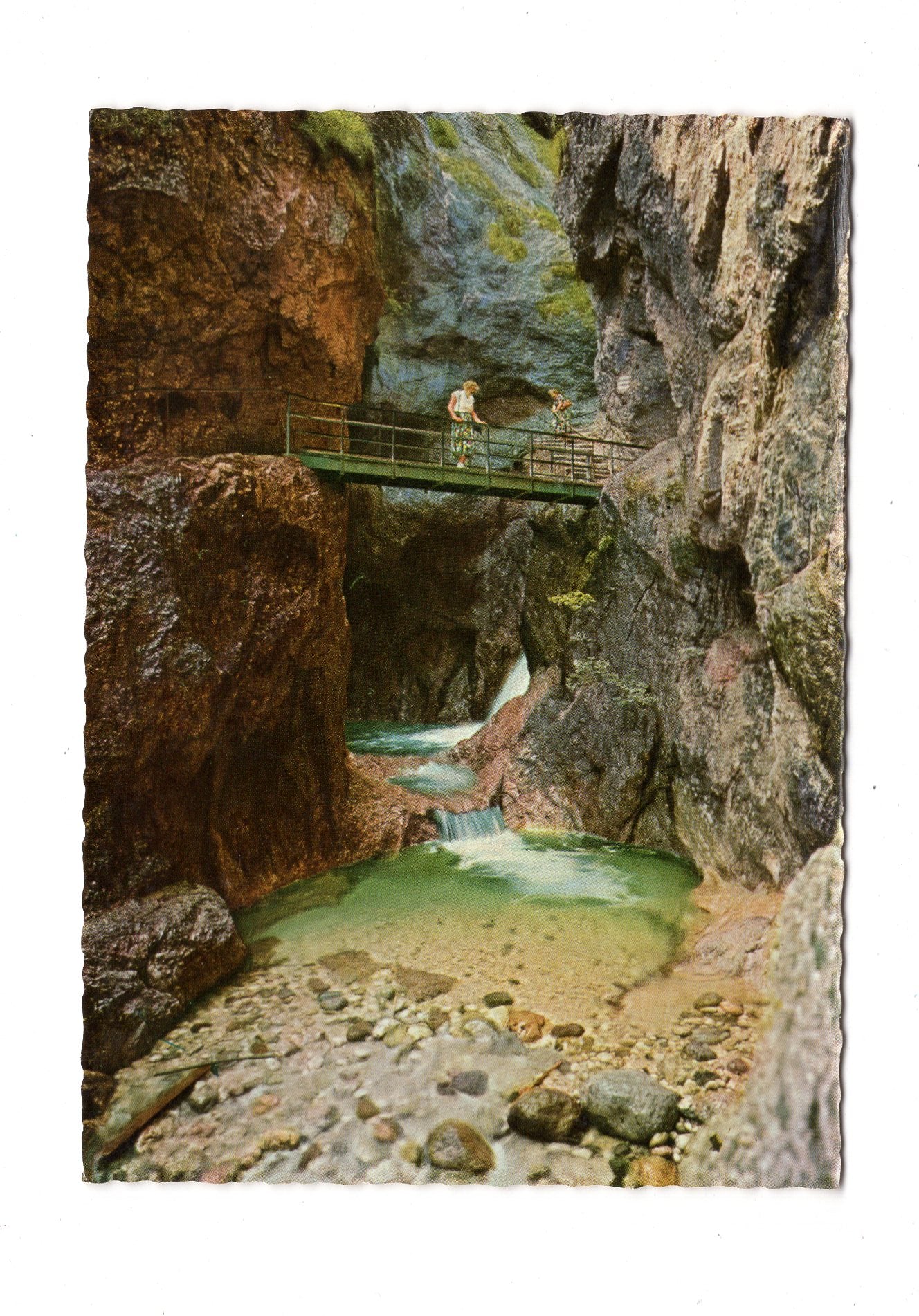 Ansichtskarte Almbachklamm / Zweiter Kessel