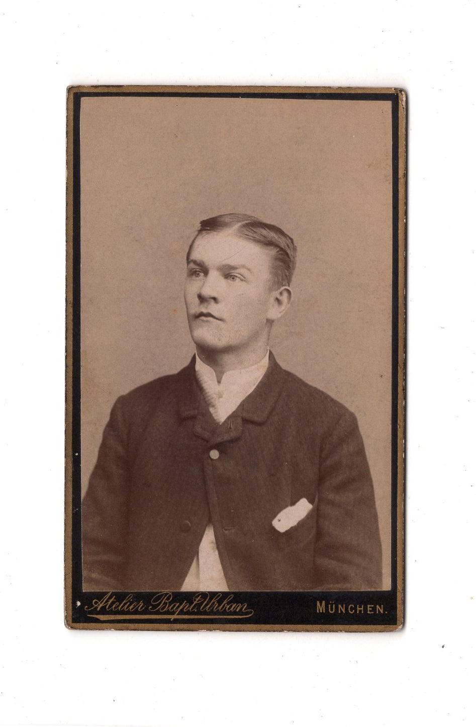 Fotografie Herrenportrait - München 1880er / CDV C1-19