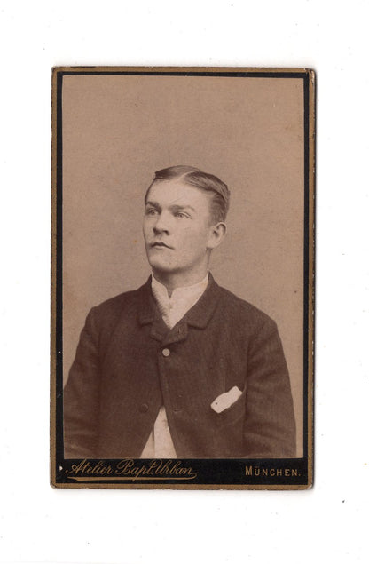 Fotografie Herrenportrait - München 1880er / CDV C1-19