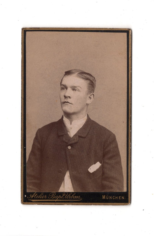 Fotografie Herrenportrait - München 1880er / CDV C1-19