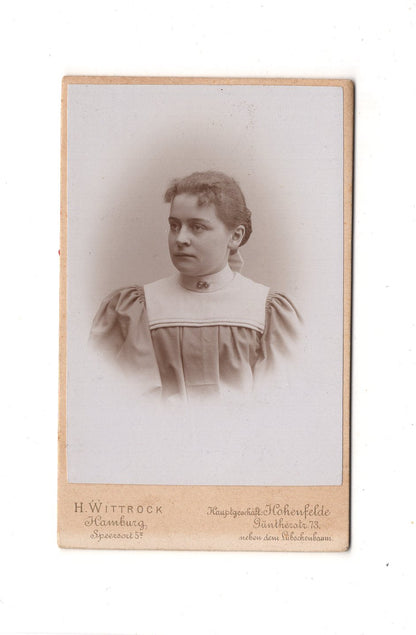 Fotografie Damenportrait - Hamburg 1890er / CDV C1-01