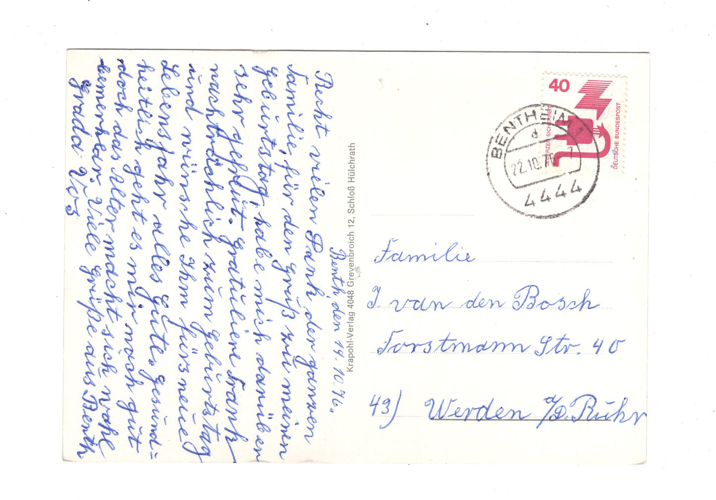 Ansichtskarte Bad Bentheim / Herrgott von Bentheim +++