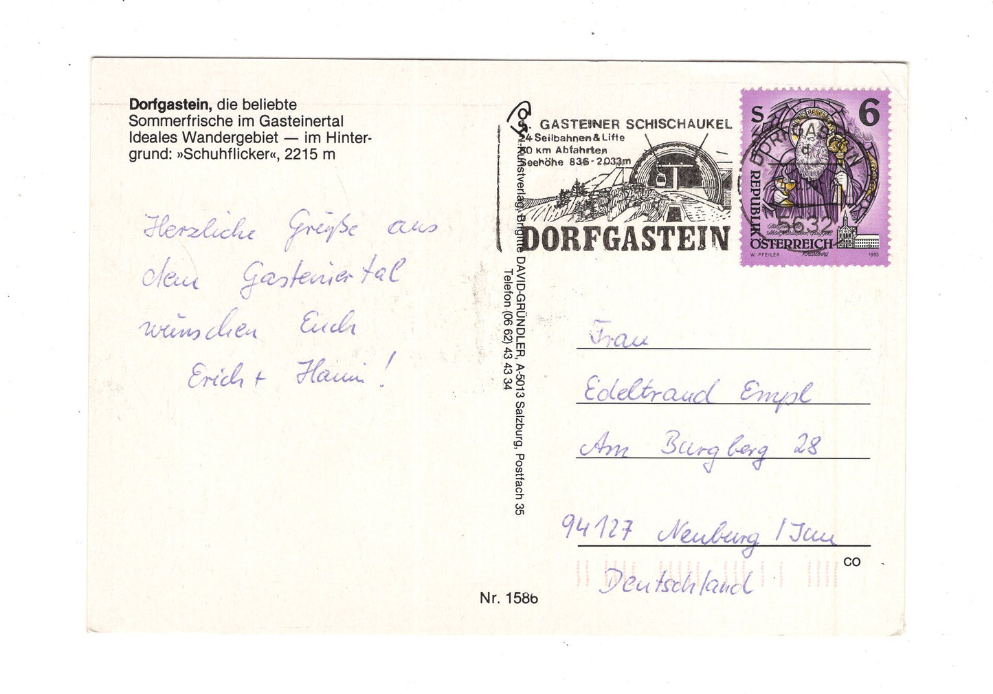 Ansichtskarte Dorfgastein / Salzburger Land / Österreich