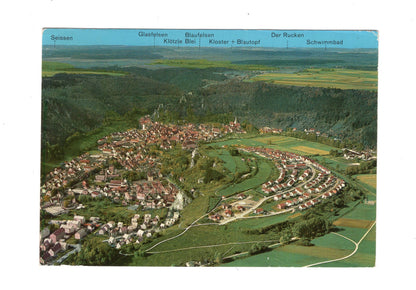 Ansichtskarte Blaubeuren / Luftansicht der Talkessellage