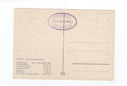 Ansichtskarte Rüdesheim am Rhein / Niederwalddenkmal