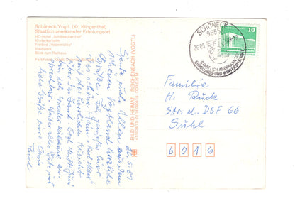 Ansichtskarte Schöneck / Vogtland / Kreis Klingenthal