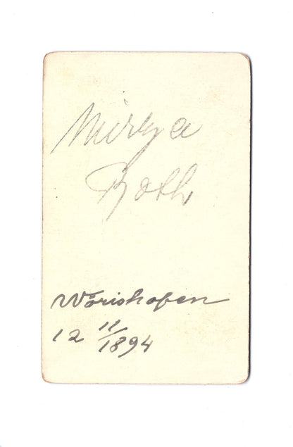 Fotografie Damenportrait / benannt - Bad Wörishofen 1894