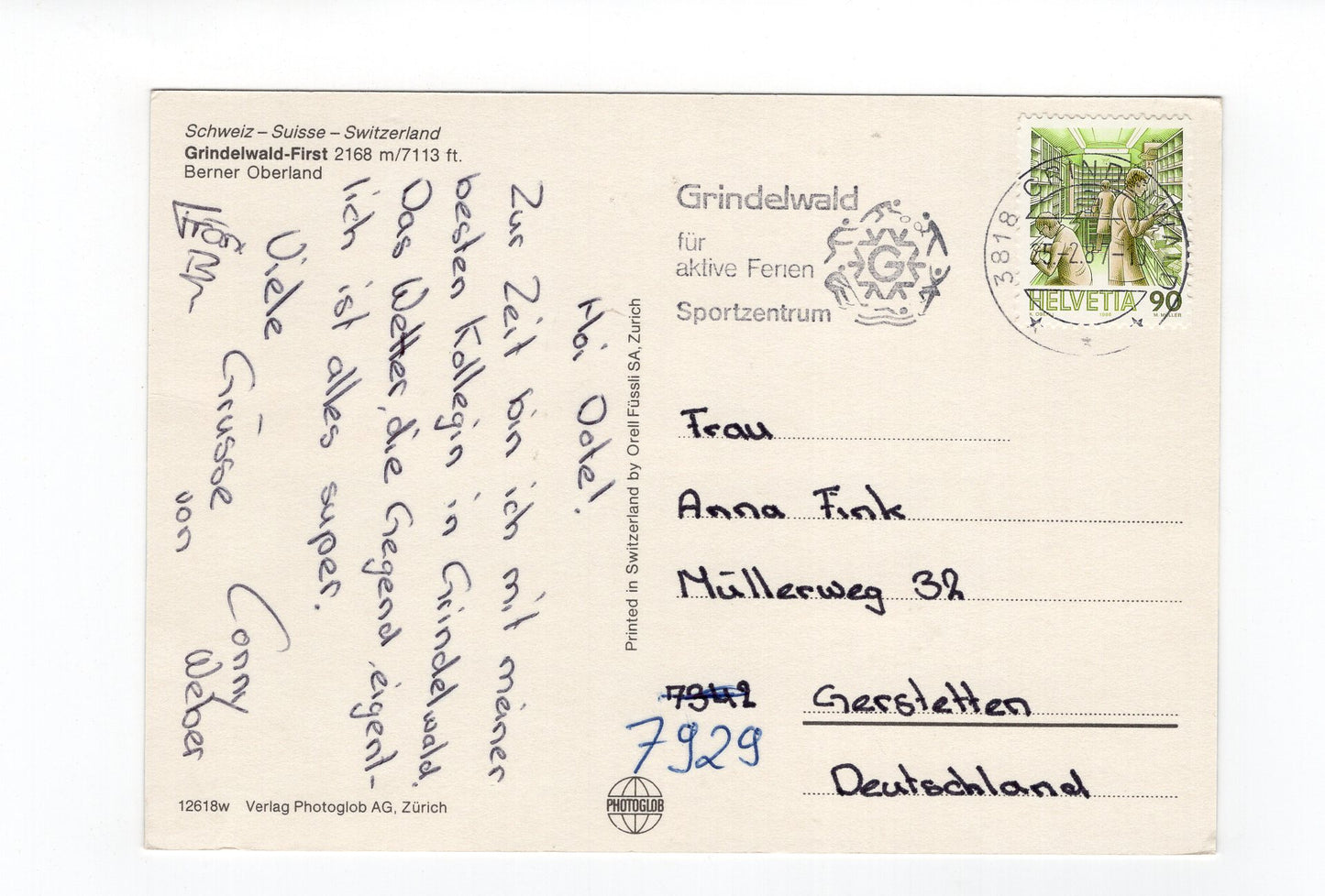 Ansichtskarte Grindelwald-First / Schweiz