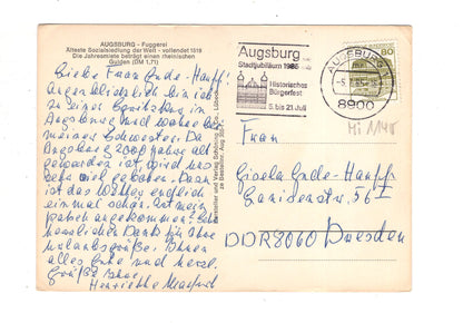 Ansichtskarte Augsburg / Fuggerei / I1-66