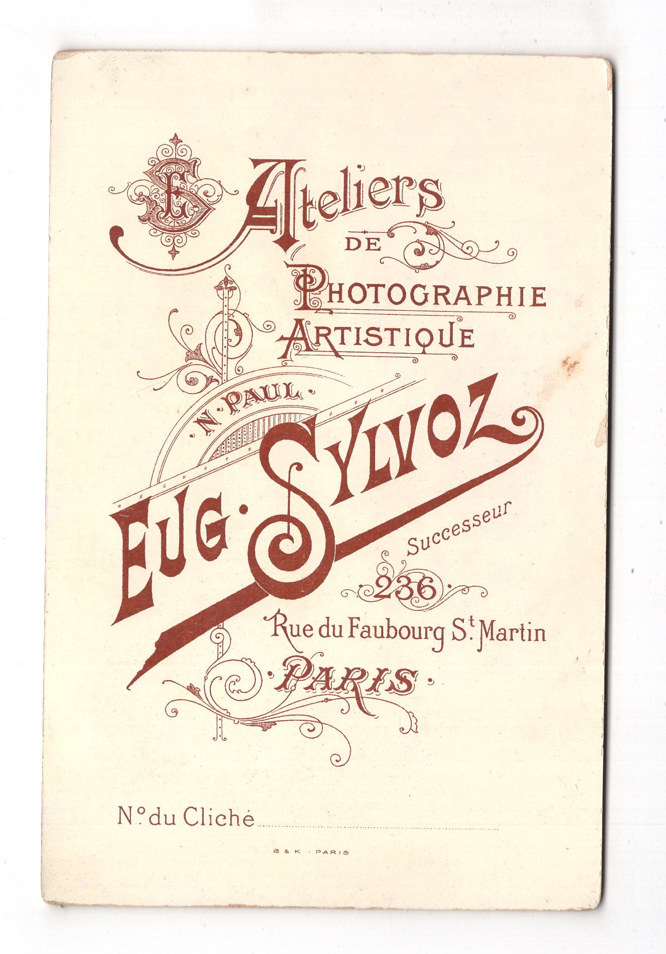 Fotografie Schönes Hochzeitsbild - Paris 1890er / CAB X-36