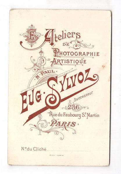 Fotografie Schönes Hochzeitsbild - Paris 1890er / CAB X-36