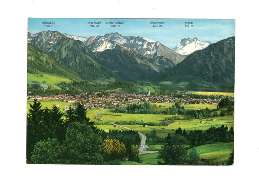 Ansichtskarte Oberstdorf / Allgäuer Alpen