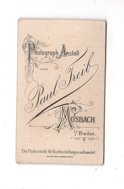 Fotografie Feine Dame - Mosbach in Baden um 1900