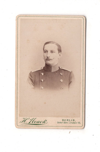 Fotografie Soldat - Berlin 1890er / CDV M1-04