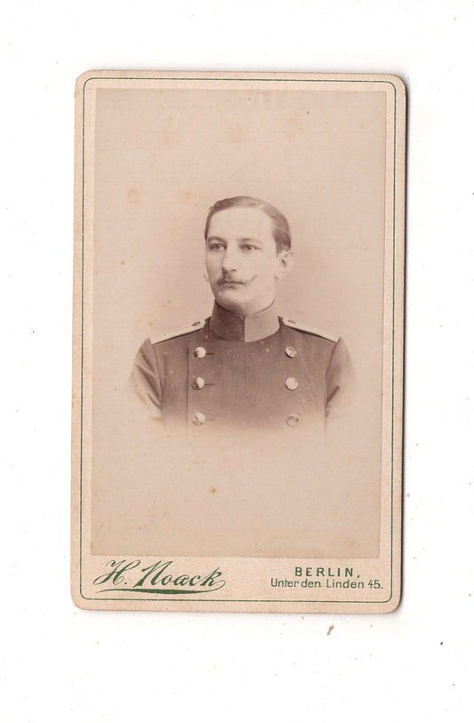 Fotografie Soldat - Berlin 1890er / CDV M1-04