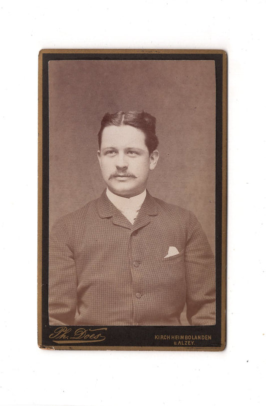Fotografie Herrenportrait - Kirchheimbolanden & Alzey 1880er / CDV C1-19