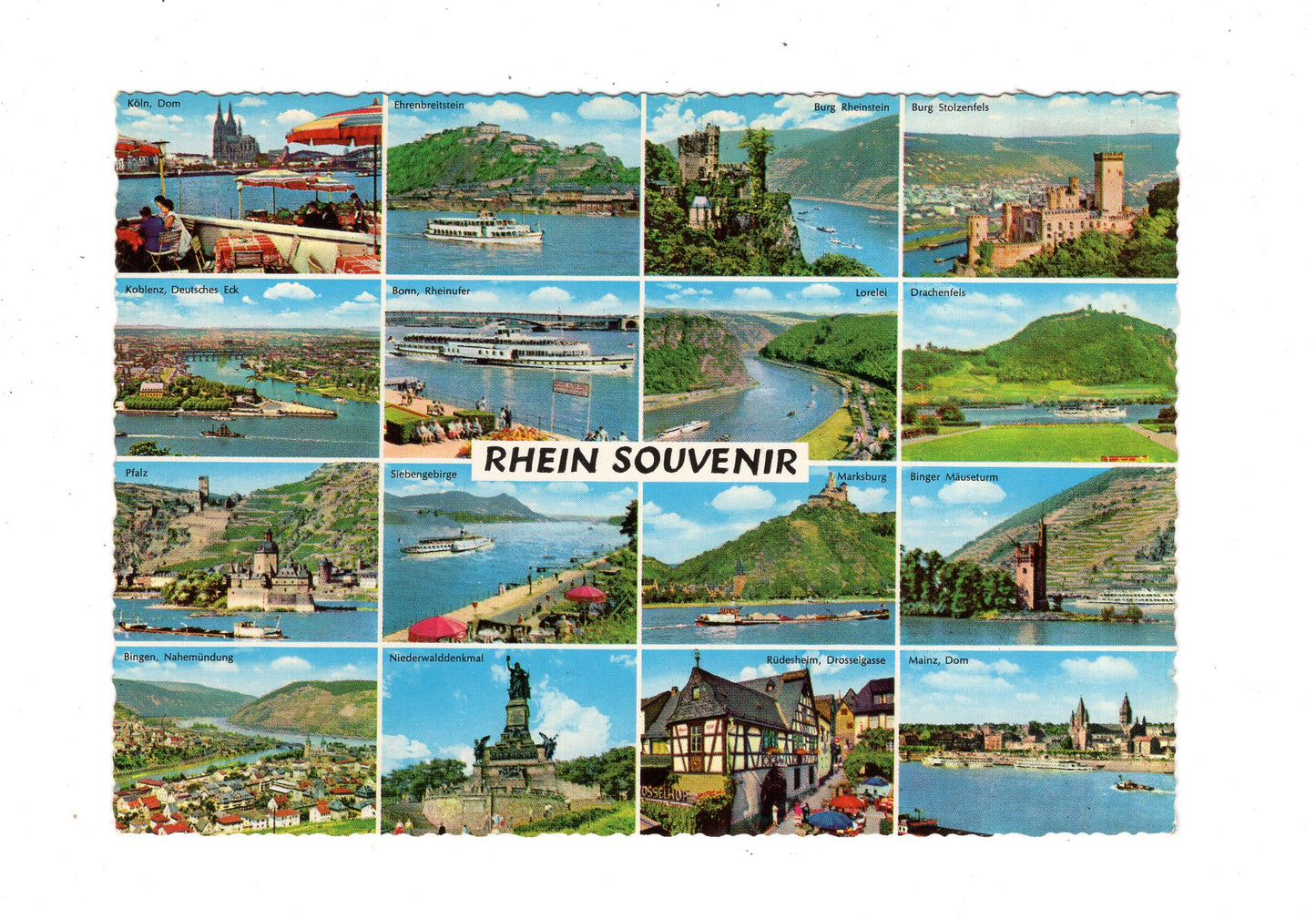 Ansichtskarte Rhein Souvenir / Köln / Pfalz +++ / M1-62