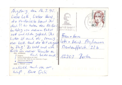 Ansichtskarte Augsburg / Fuggerei / I1-66