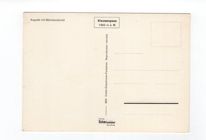 Ansichtskarte Kapelle mit Märcherstöckli / Schweiz