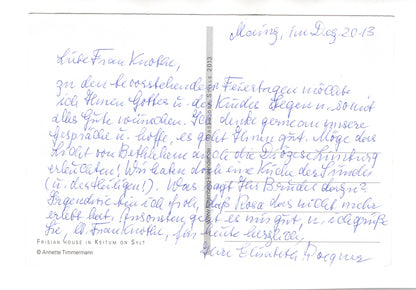 Ansichtskarte Ferienhaus in Keitum auf Sylt