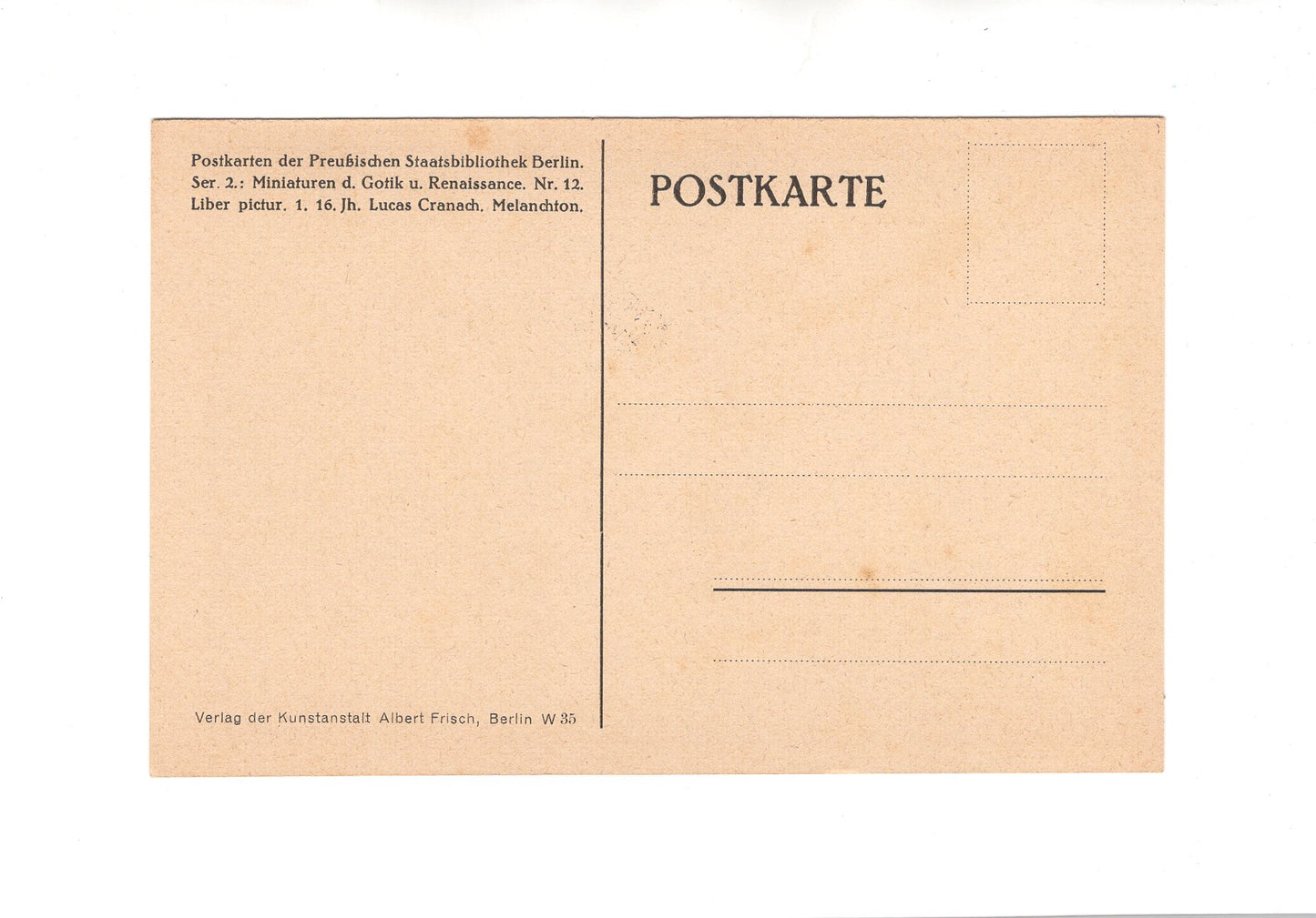 Ansichtskarte / Kunst Postkarte der Preußischen Staatsbibliothek Berlin