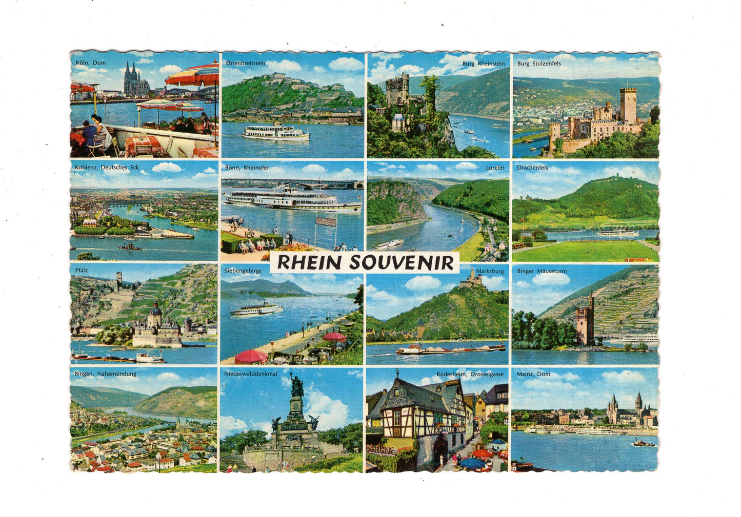 Ansichtskarte Rhein Souvenir / Köln / Pfalz +++ / M1-62