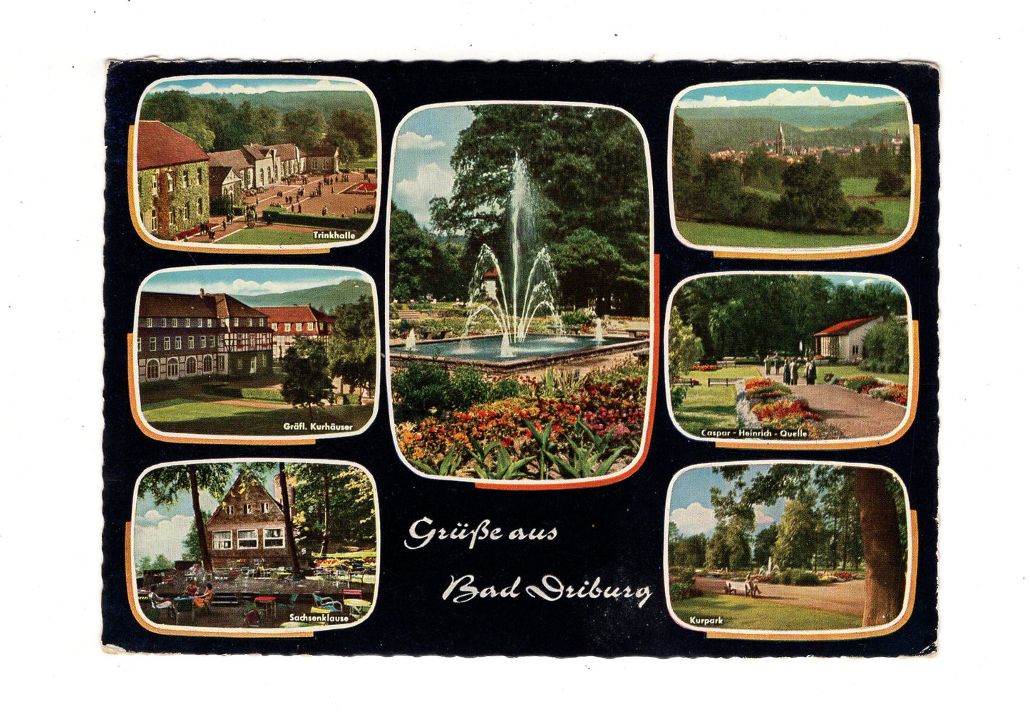 Ansichtskarte Bad Driburg / Caspar-Heinrich-Quelle / Kurpark +++