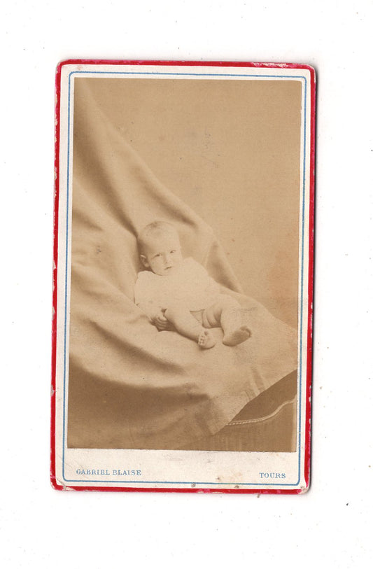 Fotografie Schönes Kinderbild / Baby - Tours 1870er / CDV N1-07