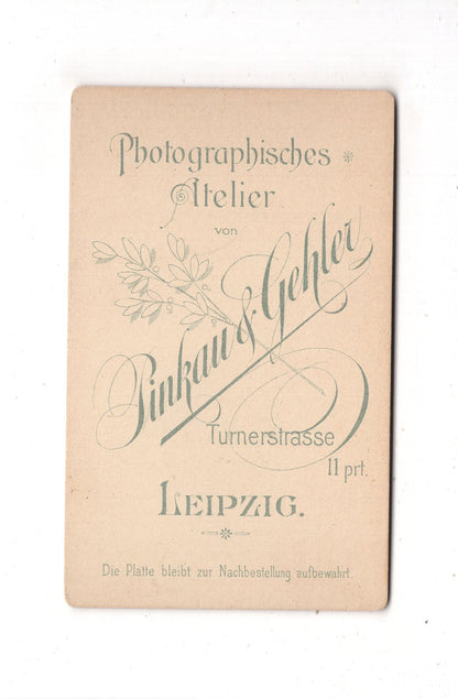 Fotografie Niedlicher kleiner Junge - Leipzig um 1890 / CDV M1-24