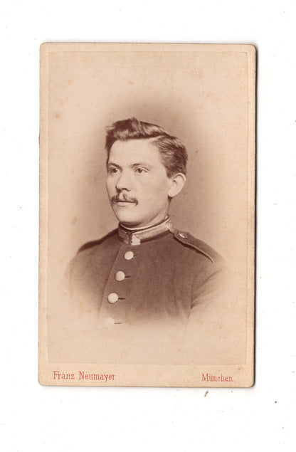 Fotografie Soldat - München 1870er / CDV M1-04