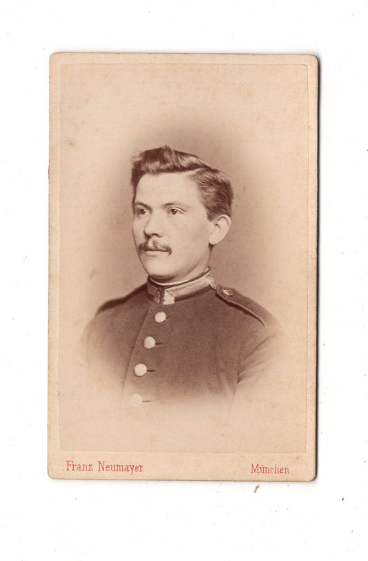 Fotografie Soldat - München 1870er / CDV M1-04