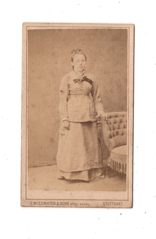 Fotografie Feine Dame - Stuttgart um 1880