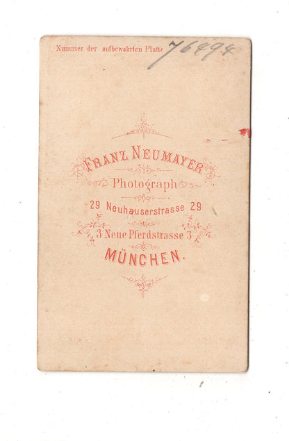 Fotografie Soldat - München 1870er / CDV M1-04