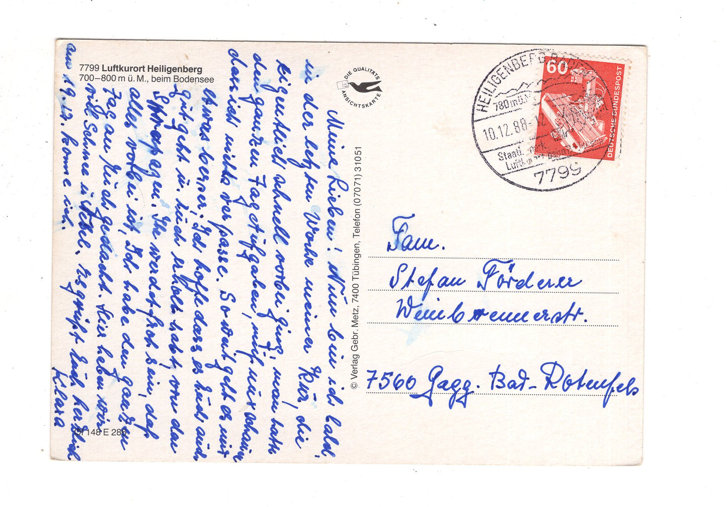 Ansichtskarte Heiligenberg beim Bodensee / J1-64