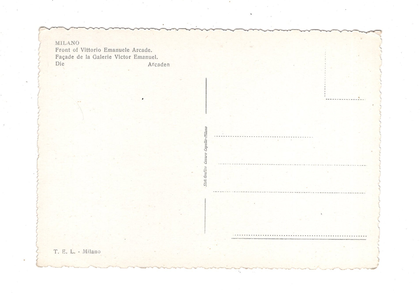 Ansichtskarte Mailand Milano / Galleria Vittorio Emanuele II / Italien / N1-63