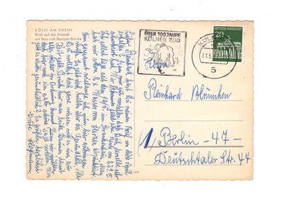 Ansichtskarte Köln am Rhein / Blick auf die Altstadt mit Dom +++ / G1-57