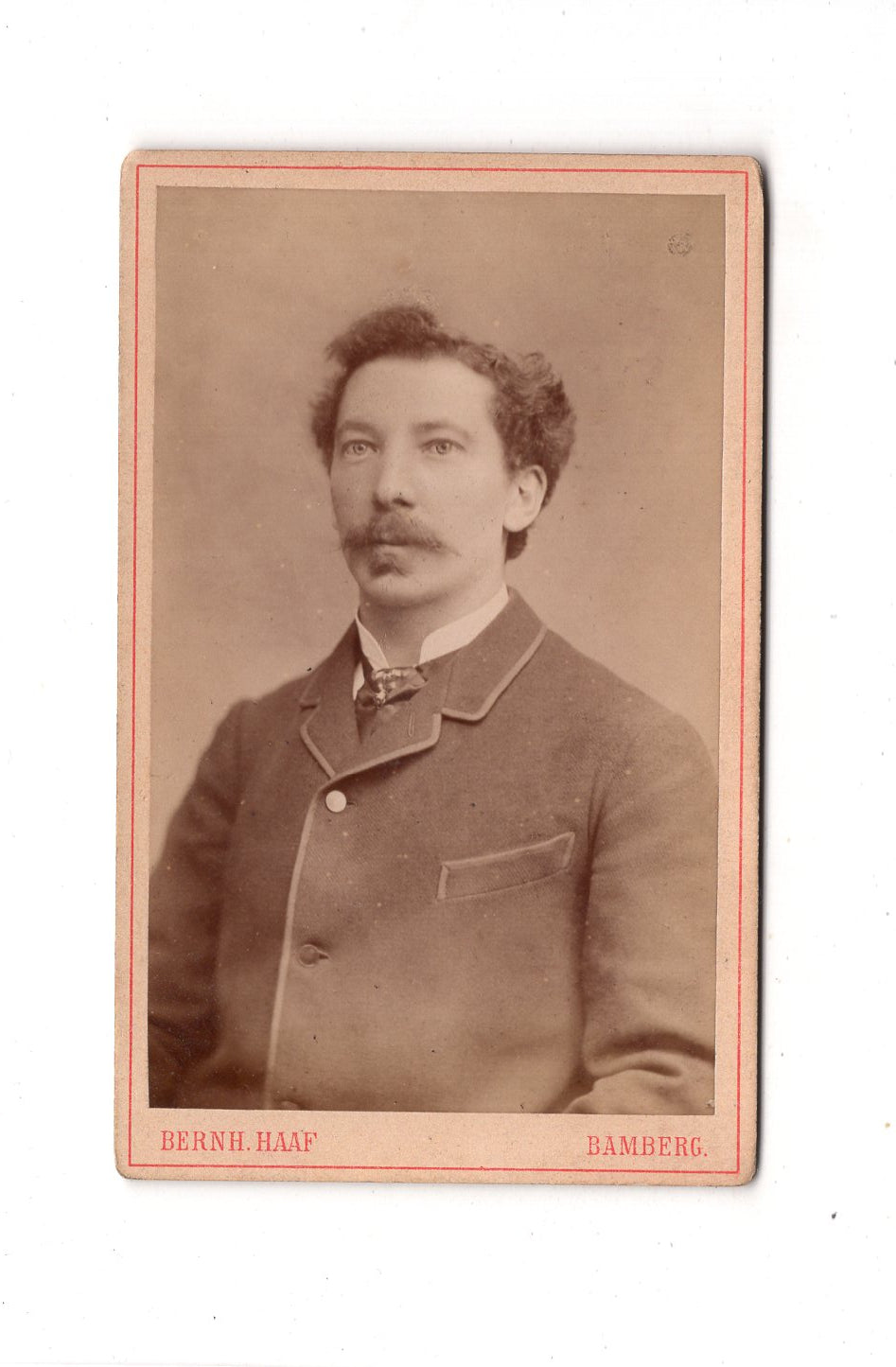 Fotografie Herrenportrait - Bamberg 1880er / CDV C1-20