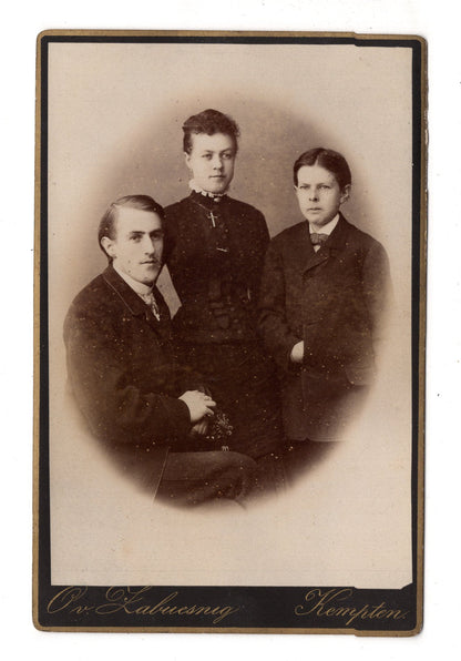 Fotografie Schönes Familienbild - Kempten 1880er / CAB X-36