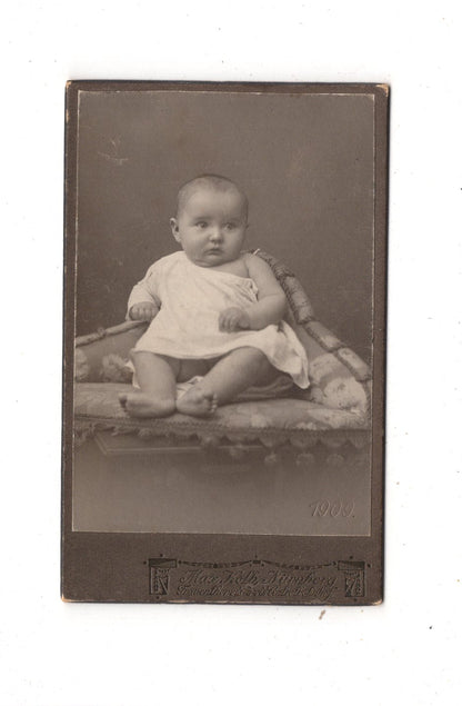 Fotografie Schönes Kinderbild / Baby - Nürnberg 1909 / CDV N1-07