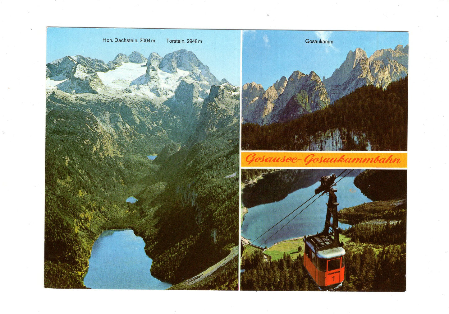 Ansichtskarte Gosausee - Gosaukammbahn / Oberösterreich / Österreich