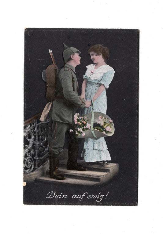 Ansichtskarte / Patriotische Karte / Soldat mit Pickelhaube