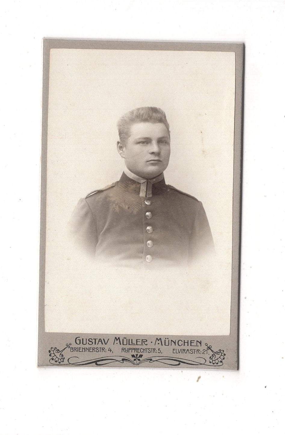Fotografie Soldat - München 1900er / CDV M1-04