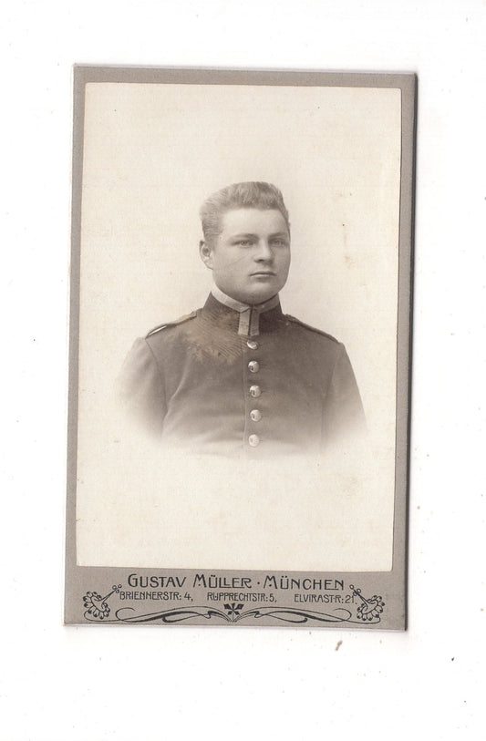 Fotografie Soldat - München 1900er / CDV M1-04
