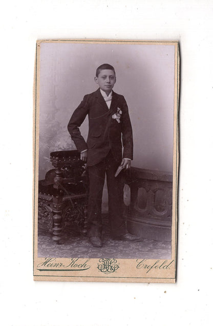 Fotografie Feiner Junge - Krefeld 1890er