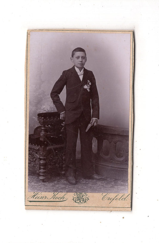 Fotografie Feiner Junge - Krefeld 1890er