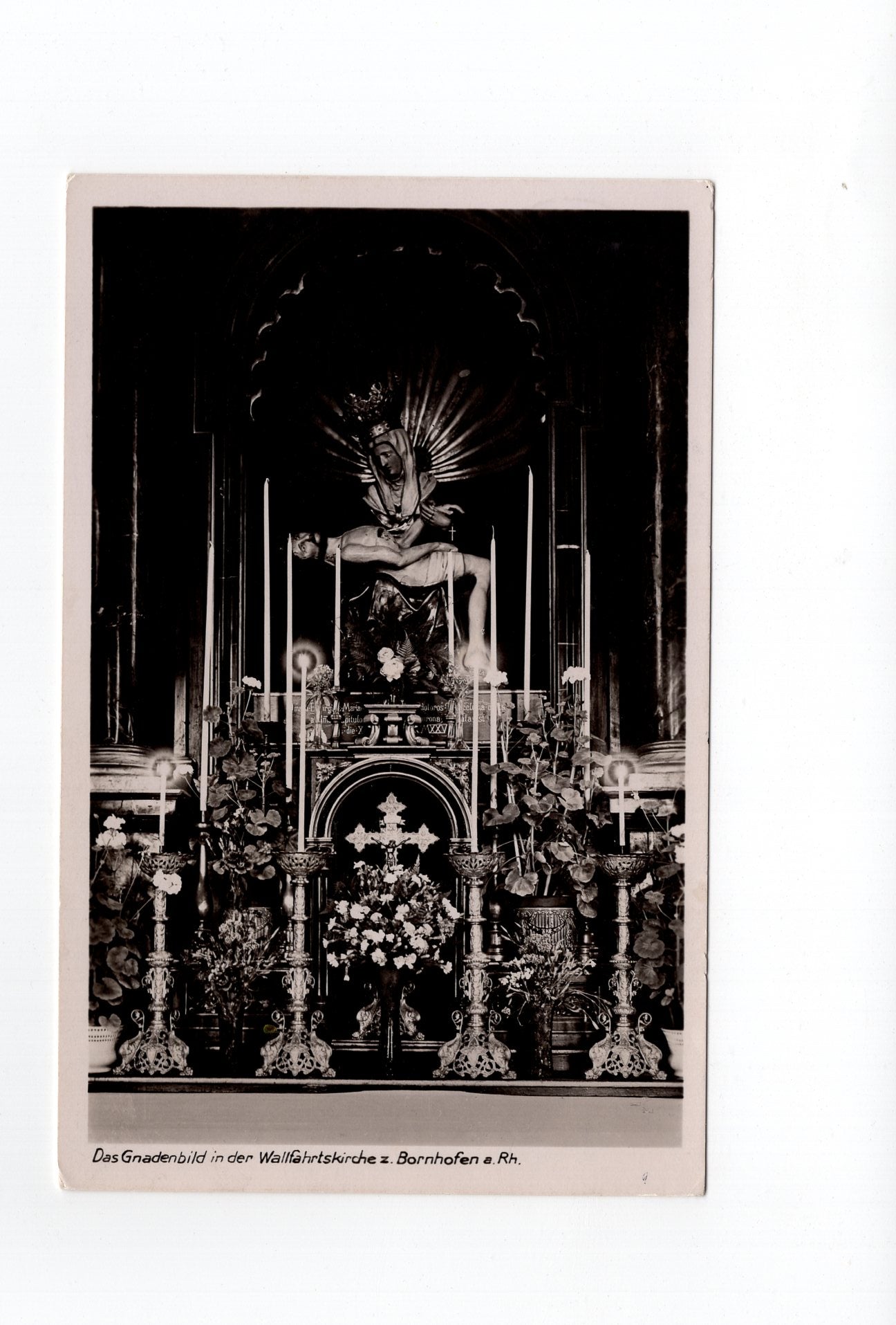 Ansichtskarte Gnadenbild in der Wallfahrtskirche  zu Bornhofen am Rhein