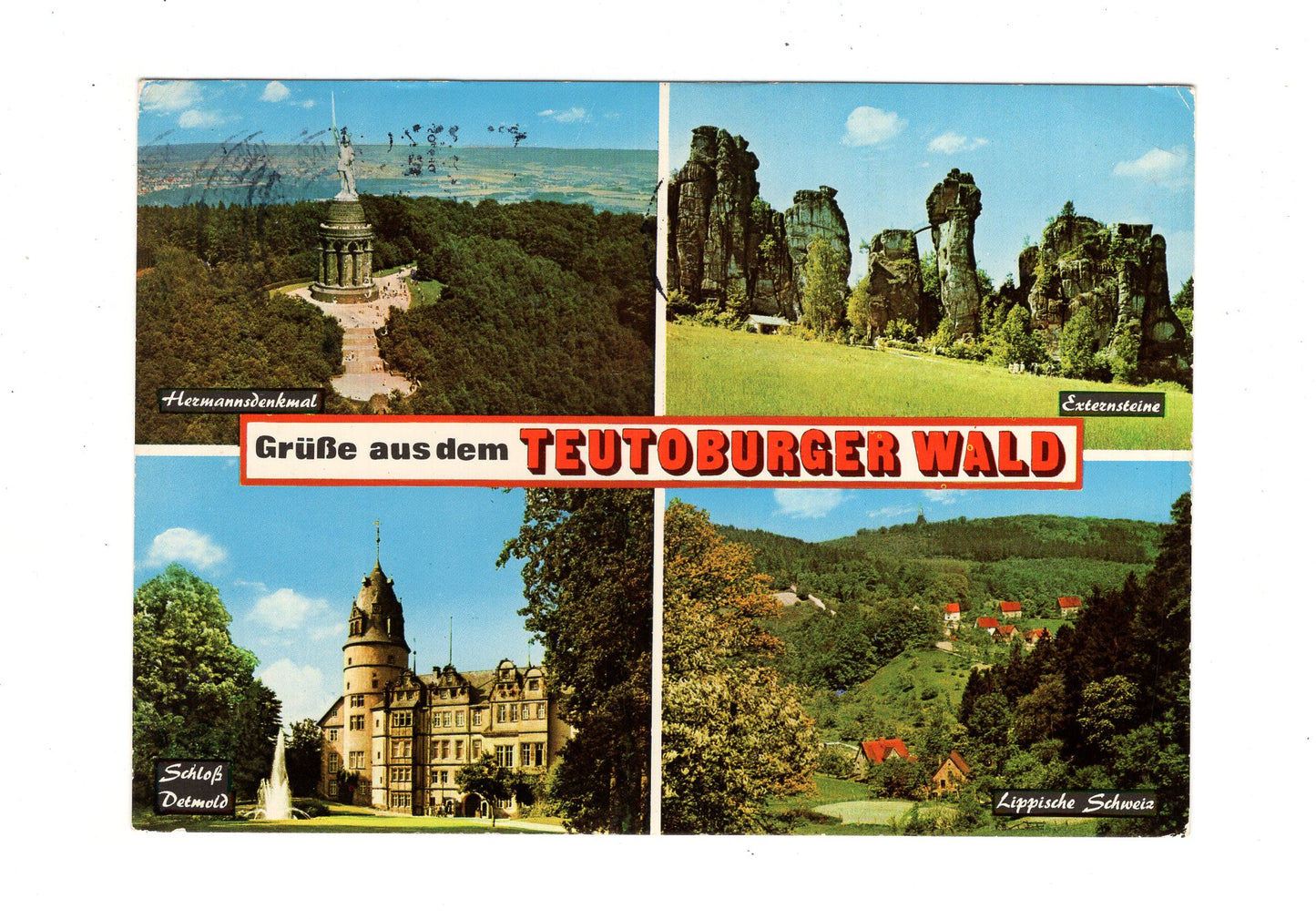 Ansichtskarte Teutoburger Wald / Lippische Schweiz / Hermannsdenkmal +++