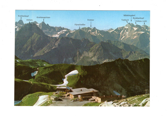 Ansichtskarte Nebelhornbahn-Bergstation / Oberstdorf / Allgäuer Alpen / H1-54